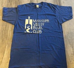 Camiseta Vintage Mississippi Valley Blues Club Pantalla Estrellas - Imagen 1 de 4