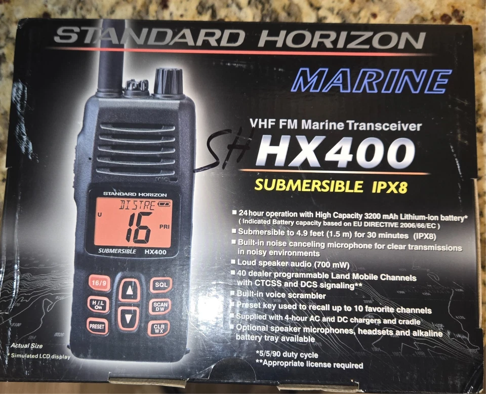 Standard Horizon HX400IPX8 VHF FM Marine Transceiver - Image 1 of 1