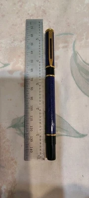 waterman Exclusive Lapis Lazuli Metal Roller Ball Pen France Made - image 1 of 4