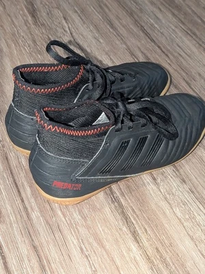 Adidas Predator 19.3 Zapatos de Fútbol Césped Interior Jóvenes Niños Talla 1 Negro/Goma D98015 Foto 1 de 4