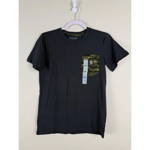Carhartt Kids T Shirt Black Camo Pocket Back Logo Tee Top Youth Size M 10/12 - Picture 1 of 7