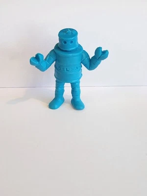 M.U.S.C.L.E Muscle Men Kinnikuman #12 Oil Man azul claro 1985 Mattel vintage Foto 1 de 4