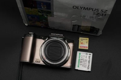 Olympus Digital Camera Stylus SZ-11 14.0MP Beige Tested - Image 1 of 4