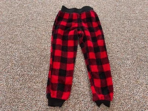 Holiday Fam Jams Boys Soft Red & Black Plaid PJ Pants Size XS - Picture 1 of 3