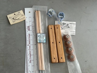 E-Z Stitch No Basting Set w/  12" Frame, frame knobs, and Extender Bars - Image 1 of 4