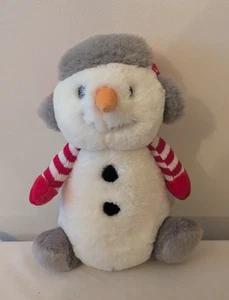 Aurora Arlo Snowman 10" Plush Stuffed Animal Toy - Picture 1 of 8