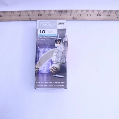 Feit Electric LED Fairy Light Powered by Three AA Batteries or USB 10' - Image 1 of 4