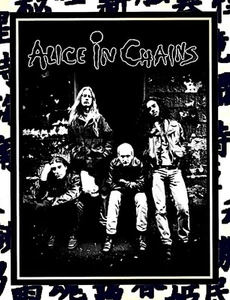 ALICE IN CHAINS IN CONCERT BLACK AND WHITE 🇦🇺NEW TIN POSTER 12 X 8 INCH 🇦🇺 - Picture 1 of 2