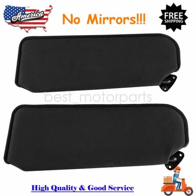 For 93-02 Pontiac Firebird sun visor set BLACK w/o mirrors 94 95 96 97 98 99 01 Foto 1 de 4