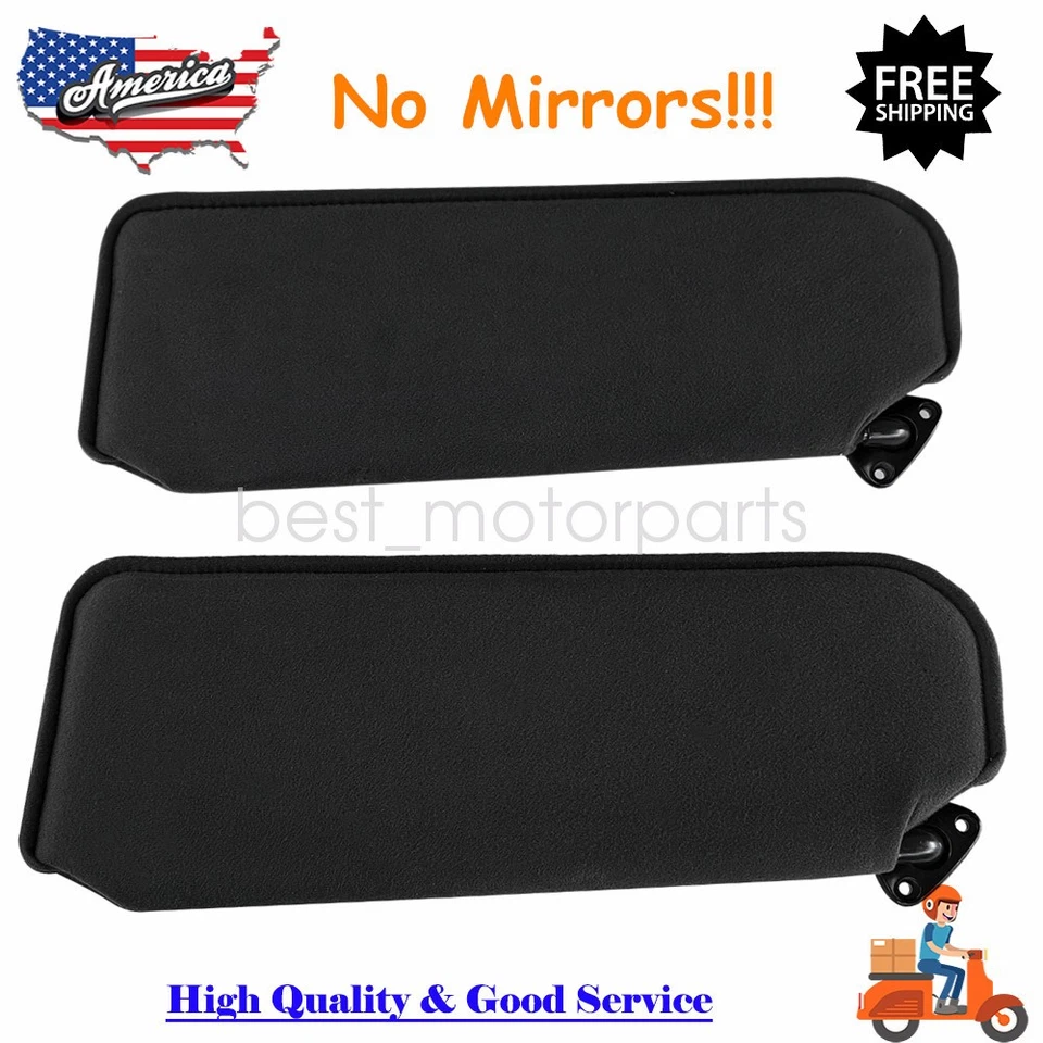 For 93-02 Pontiac Firebird sun visor set BLACK w/o mirrors 94 95 96 97 98 99 01 Foto 1 de 4