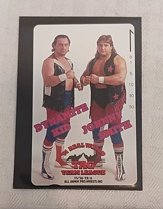 Vintage 1991 All Japan NJPW Wrestling WWF unbenutzt Telefonkarte Dynamite Kid WWE WCW - Bild 1 von 1