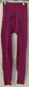 FP Free People Movement Size S/P NWT Pink Open Weave Yoga Pants - Picture 1 of 7