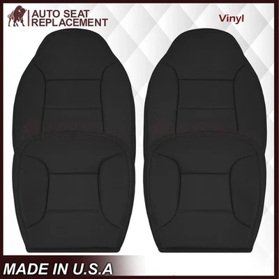 Cubierta de asiento de cuero sintético en negro para Ford Bronco Eddie Bauer 1993-1996 Foto 1 de 4