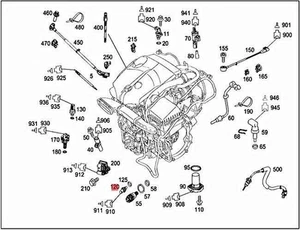Mercedes-Benz Temperature Sensor Genuine A005153232864 - Picture 1 of 2