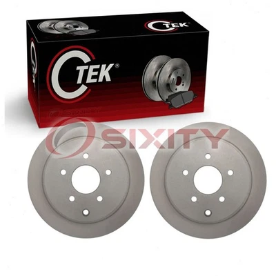 2 rotores de freno de disco traseros centrados para neumático de freno INFINITI FX35 2003-2012 aq Foto 1 de 4