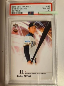 【PSA10】 2013 BBM Rookie Shohei Ohtani Bateo RC Fighters Japón #42 GEMA MT JPN - Imagen 1 de 4