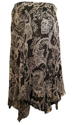 Ralph Lauren Silk Handkerchief Skirt 1X - Image 1 of 3