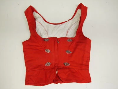 Trachtenmieder mit Schößchen ärmellos mit Schnürung sexy und fesch Mieder Gr.34 - Bild 1 von 4