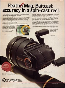 Quantum Angelrolle Feather Mag 1986 Printanzeige - Bild 1 von 2