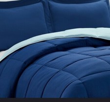 DownAlternative Comforter 3pcs setwith Shams All SeasonReversible Hypoallergenic