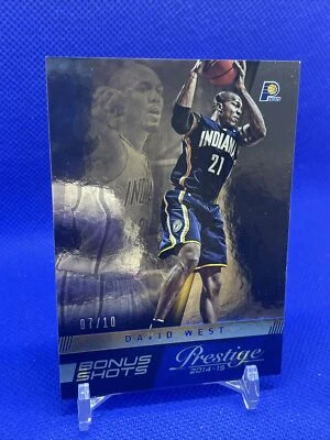 2014-15 Panini Prestige Plus David West Parallel Bonus Shots Gold/10 Pacers SP Foto 1 de 4