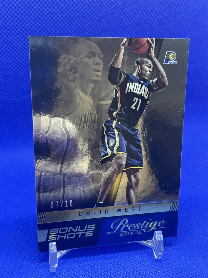 2014-15 Panini Prestige Plus David West Parallel Bonus Shots Gold/10 Pacers SP Foto 1 de 4