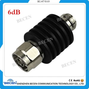 Fixed Attenuator 5W N 6db Attenuator male to female Coaxial DC-3GHz 50ohm - Picture 1 of 8