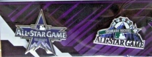 Colorado Rockies 2 - Time Host 2 - pin set 2021 & 1998 AS All-Star logos - Picture 1 of 9
