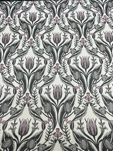 Chess design fabric Merton dusky pink 10mtrs - Picture 1 of 10