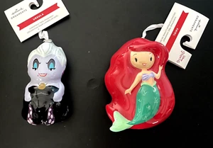 New Hallmark Disney Little Mermaid’s Ursula & Ariel Christmas/Holiday Ornament - Picture 1 of 16