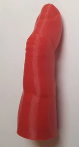 Dito Medio - Stampa 3D plastica rossa PLA - lunghezza 8 cm - Foto 1 di 6