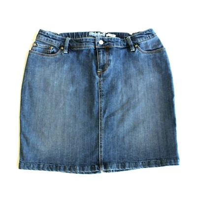 Old Navy Women's Maternity Denim Blue Jean Skirt Size M 8 10 - Image 1 of 4