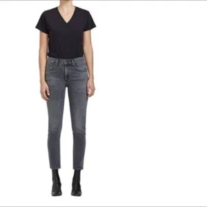 New Agolde Toni Mid Rise Straight Leg Organic Denim Jeans size 34 - Picture 1 of 11