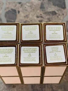 Lot Of 6 Tom Ford Lip Color Lip Stick 32 13 31 36 29 13 (isla) - Picture 1 of 4