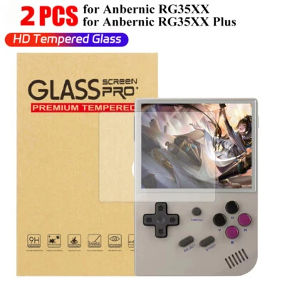 2PCS Tempered Glass Screen Protector For Anbernic RG35XX RG35XX Plus / RG35XX H - Image 1 of 4