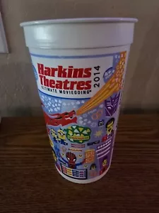 RARE 2014 Harkins Theatres Collectible 32 oz Plastic Cup - Picture 1 of 4