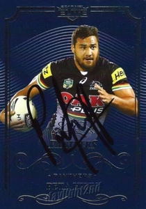 Signed 2017 PENRITH PANTHERS NRL Card PETA HIKU - Picture 1 of 1