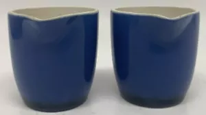 De colección (2) Nantucket Mini Mortero Azul Hornear Cocina Cremas Sin Esmaltar Interior - Imagen 1 de 8