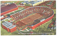 1950s-Minnesota Golden Gophers-Football Stadium-Linen Postcard-Nmt