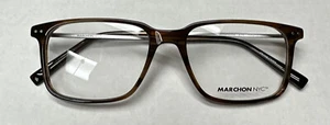 New MARCHON NYC M-3009 216 BROWN 53/17-145 Plastic Unisex Adult Eyeglass Frames - Picture 1 of 7
