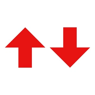 Pegatina Flecha - Paquete de 2 calcomanías Flecha - Elección de Color y Tamaño Foto 1 de 4