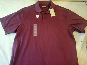 Izod Pima-cool Plum Wine Size Xl Mens Golf Polo NWT MSRP $50!! - Picture 1 of 4