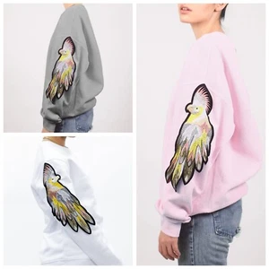 RAGYARD Parrot Sweatshirt Women's Organic Cotton Sweatshirt - Picture 1 of 23