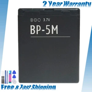New for Nokia BP-5M Battery 5610 5700 6220 6500 7390 6110 Navigator - Foto 1 di 7
