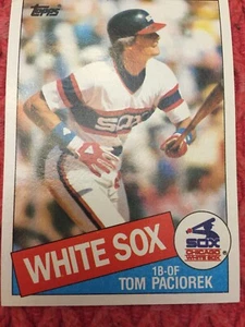 White Sox Tom Paciorek #572 MLB Vintage Baseballkarte  - Bild 1 von 2