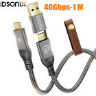 USB 4 USB Type C to USB A/C Cable 20/40Gbps PD 100W 0.5M/1M/1.5M/2m