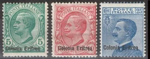 ERITREA 1908/1909 - Tipo Leoni - Serie ordinaria (MH*) - Picture 1 of 1