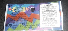 Rainbow Loom 600 Neon Bands 25 C-clips