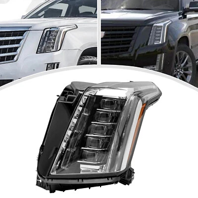 Left LED Headlight Headlamp Assembly For 2015-2020 Cadillac Escalade ESV LH Foto 1 de 4