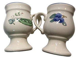Pfaltzgraff Summer Garden Footed Coffee/Tea  Mug 14 oz. Fruit & Vegetable Design - Picture 1 of 12